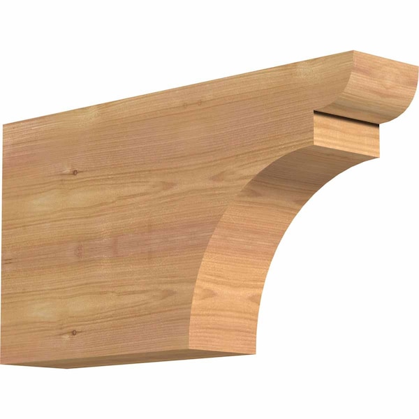 Ekena Millwork Yorktown Smooth Rafter Tail, Western Red Cedar, 3 1/2"W x 10"H x 18"L RFT04X10X18YOR00SWR - main